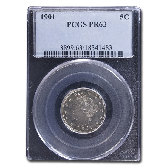 1901 Liberty Head V Nickel PR-63 PCGS 1901 Liberty Head V Nickel PR-63 PCGS